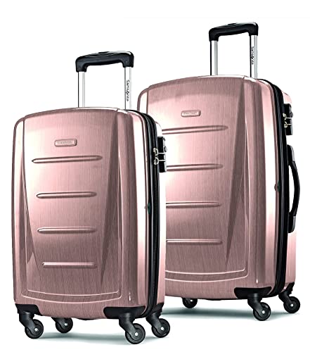 Image of Samsonite Winfield 2 2-Piece Set (Carry-on /Large) Hardside Expandable Luggage with Spinner Wheels (Artic Pink, 2-Piece Set (20 /28))