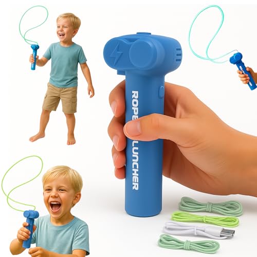 AMATOYS Cuerda Lanzadora Eléctrica String - Juguete Educativo e Interactivo para Niños y Adultos - Efectos Flotantes - Recargable USBC - Ideal para Trucos, Shows y Regalos AMATOYS Cuerda Lanzadora Eléctrica String - Juguete Educativo e Interactivo para Niños y Adultos - Efectos Flotantes - Recargable USBC - Ideal para Trucos, Shows y Regalos