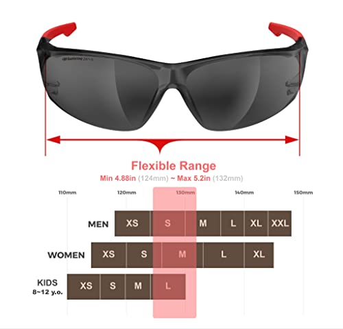 Image of HTS HUNTERSKY ANSI Z87.1 Anti-Fog Clear Safety Glasses Pickleball Youth Baseball Lab Chemistry Goggles Scratch Resistant