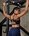 RUNNING GIRL High Impact Sports Bras for Women,Racerback Bra Workout Crop Tops for Women(WX2667 Black,3XL)