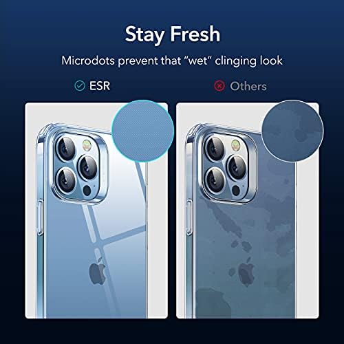 ESR Clear Case Compatible with iPhone 13 Pro Max Case, Crystal-Clear Shockproof Thin Silicone Case, Yellowing-Resistant Slim Transparent TPU Phone Case, Project Zero Series, Clear