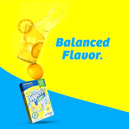 Wyler's Light Singles To Go Powder Packets, Water Drink Mix, Lemonade, 12 Boxes, 8 Servings per Box, 96 Total Servings - image 8
