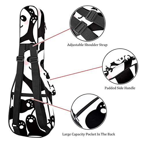 Sac à dos pour ukulélé de concert rembourré 10mm motif panda - 3