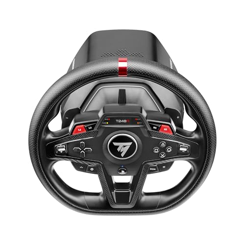 Image of Thrustmaster T248-R Force Feedback Racing Wheel with Magnetic Pedals, for PS5 / PS4 / PC, Black