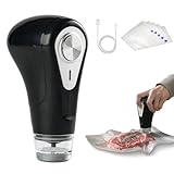 Vacuum Sealer by Vesta Precision - Handheld Vac 'n Seal | Extends Food Freshness | Fast and Powerful Vacuum | Compact Design | Long Battery Life | Works with Vacuum Bags, Bottles and Canisters