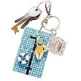 Krmoau Llavero de piscina, de acrílico, colgante de bolsillo con forma de piscina, para bolso de mano, coche, mochila escolar, cumpleaños, Navidad, día de San Valentín, Halloween, fiestas