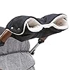 Kinderwagen handwarmer, kinderwagenhandschoenen handzak met warme fleece binnenkant, wandelwagenzak ademend, waterdicht…