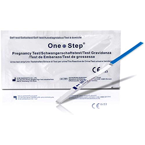 One Step 30 Tests de embarazo altamente sensibles, 10 mUI/ml, (hasta 6 d�as antes de la primera falta)