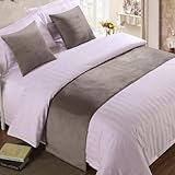 Bed Runner Scarf Soft Velvet Bed Runners Scarf Luxury Bedspread Bedding Cover Bed Protector for Bedroom Hotel Decorative for Foot of Bed Queen King Size Bed End Towel-Gray-2||50x260cm for 2m bed