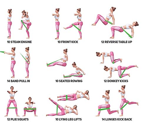 Ducomi Elastici Fitness per Resistenza - Set di 5