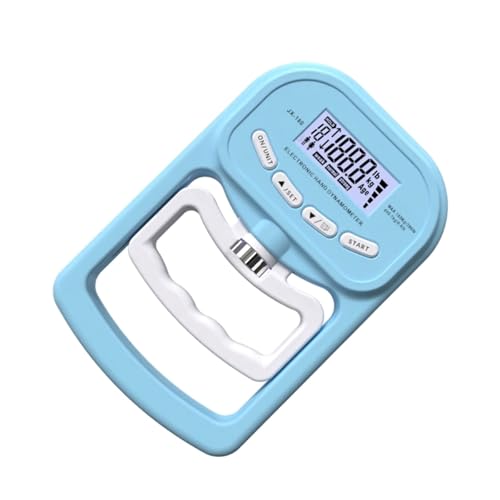 Dynamomètre numérique à main 180kg bleu pour mesure précise de la force de préhension