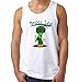 Brocc Lee Brócoli Parodia Divertida T-Shirt Tank Top Camiseta de Tirantes Sin Mangas para Hombre Blanca M