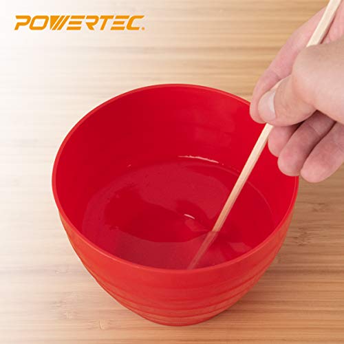 Tazón plástico POWERTEC 25 oz rojo 3 unidades miniatura 3
