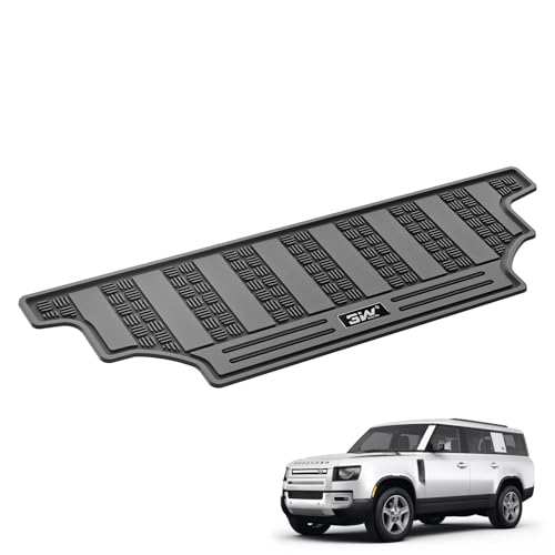 3W Durable TPE Black Floor Mats, Custom Fit for Range Rover/Land Rover Evoque 2011-2019 (Not for Convertible), 1st & 2nd Row All-Weather Vehicle Mat Set RR Evoque|11-19|Floor Mats