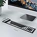 sungwoo Wireless Silicone Keyboard, 2.4GHz Wireless, Foldable Rollup Keyboard, Waterproof, Dustproof and Lightweight, Perfect for PC, Notebook, Laptop and Travel(Black)