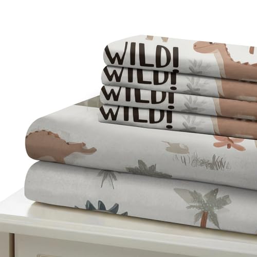Housse de couette dinosaure imprimé 3D parure de lit dessin animé single pour chambre ado