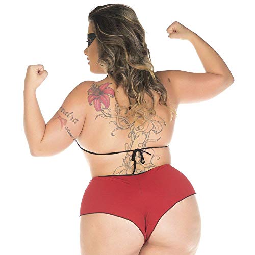 MINI FANTASIA PLUS SIZE MULHER INCRIVEL PIMENTA SEXY