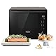 Panasonic NN-CS88LBEPG | 4-in-1-Kombi-Dampfofen, 31 l, Inverter, Drehheizung auf 30-230 °C, Flachgrill 1300 W, Mikrowelle 1000 W, Dampf 1300 W, feste Oberseite, Schwarz — Version FR
