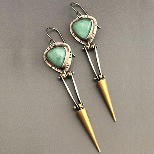 Handmade Boho Geometric Earrings Vintage Unique Bohemian Ethnic Dangle Drop Statement Earrings for Women Girls Birthday Valentines Day Jewelry Gift2