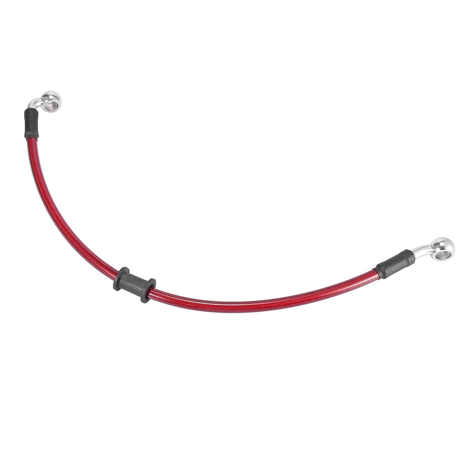 Hydraulic Brake Hose Universal Motorcycle Red 40cm-200cm Hydraulic Reinforced Stainless Steel Braided Hose Brake Clutch Oil Line Pipe(130cm)