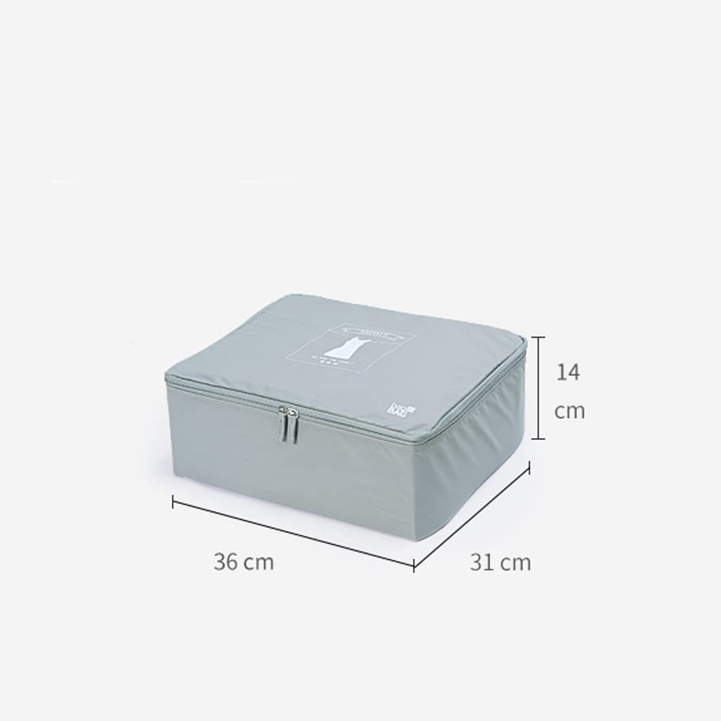 ACiyD Cubi da imballaggio Set di 3 per Viaggio in Famiglia Organizzatori di valigie da Viaggio Borsa per Biancheria da 3 Pezzi, Grigio
