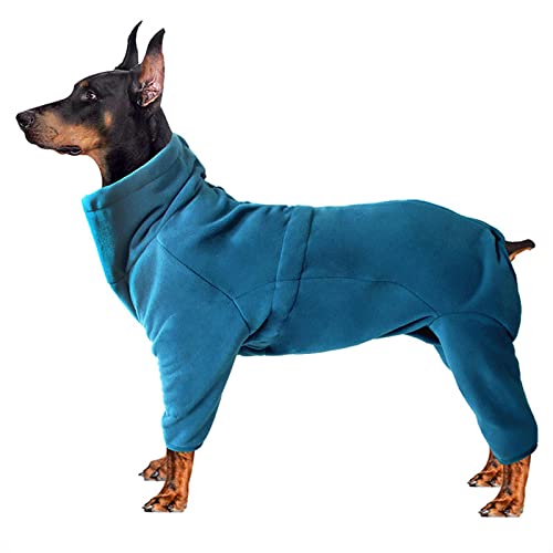 CUSOZWO Hunde-Schlafanzug Aus Weichem Samt – Flauschiger Overall Für Kleine & Mittlere Hunde, Mit Pfotenmuster, Perfekt Für Kalte Tage