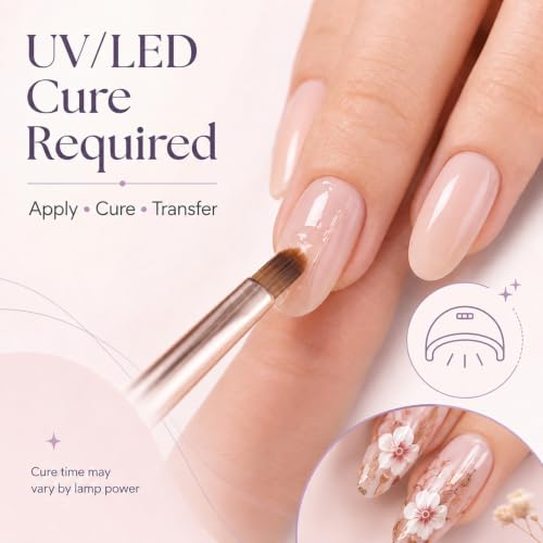 Image of Beetles Nail Foil Glue Transfer Gel for Nails 1PCS 15ML