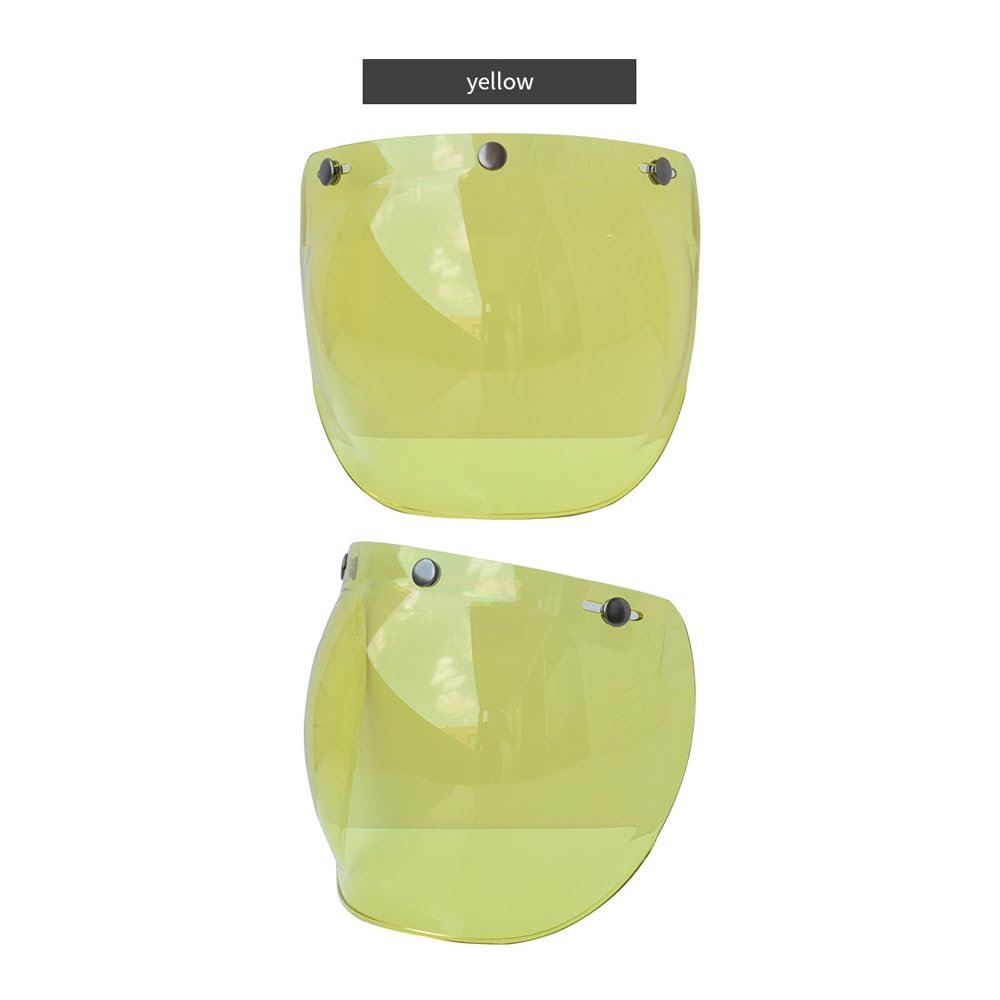 Revestimiento Colorido Moda Viseras Para Casco De Moto 3 Broches - Lente  Burbuja Anti-UV Y Antivaho - Varios Colores - Universal Visera Casco Moto  Abierto, image size:1000x1000