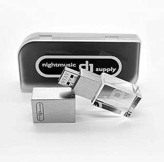 Premium Crystal DJ Stick - USB 3.0 flash drive, 16GB, Blue - with illuminated DJ hologram