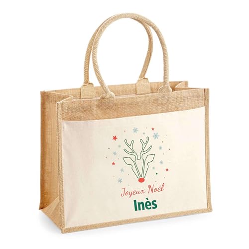 Sac shopping de Noël Inès pour les courses festives de décembre