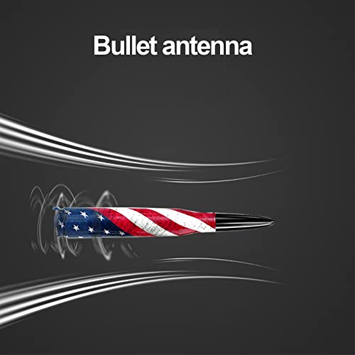 Universal Bullet Antenna - 5.5" Black Aluminum Antenna For Chevy Silverado & GMC Sierra