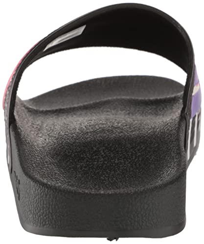 adidas Originals Men's Adilette Slide Sandal, Black/White/Black (Pride), 153