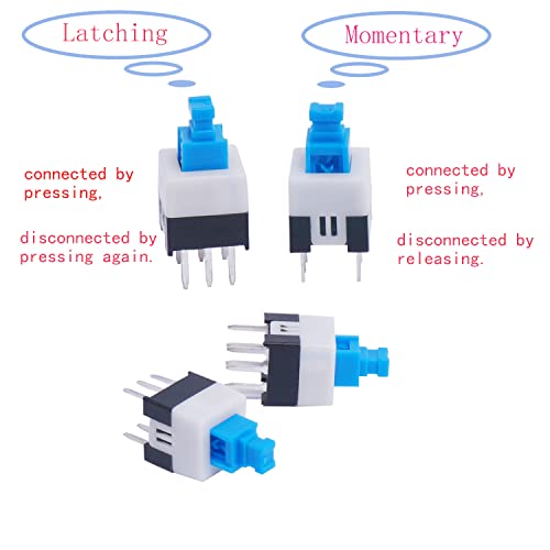 Twtade EQC-6X6MM 202Pcs Micro Momentary Tactile Push Button Switch Assortment Kit 10 Values 4 Pins 6X6Mm & 7X7Mm Tact Switches thumb #3