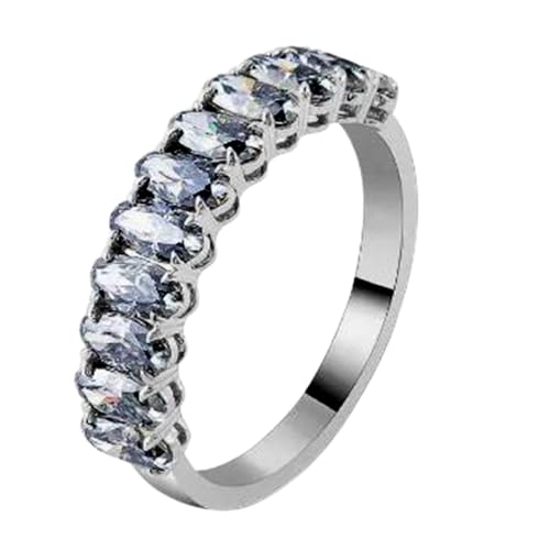 Bague moissanite argent sterling 925 femme pierre de naissance avril bijoux fins