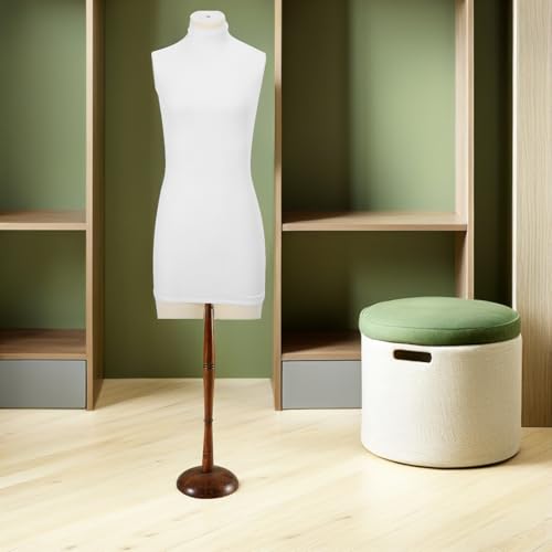 HIAKDOFT Elastischer Boutique-schaufensterpuppen Bezug aus Weichem Stoff Staubdichter Waschbarer Baumwollstoff Flexible rutschfeste Hülle für Damen-Dummy im Modegeschäft Platzsparend und