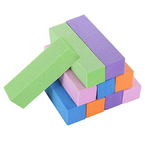 20 Pcs Nail Buffer Block 120 Grit Sanding Block Files Rectangular Nail Files for Natural Nails DIY Nail Art Tips Tool