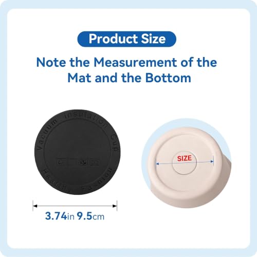 Image of Silicone Bottom Protector for YETI Rambler 64 oz Bottle, Mug (3.74 inch 95mm) | 2 Pack Anti-Slip Rubber Pad, Scratch & Noise Reducing, Rubber Bottom Protective, BPA-Free, for Tumbler & Water Bottle
