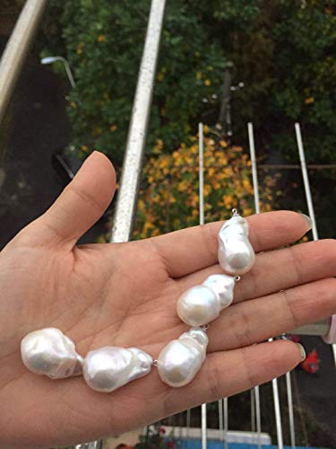 Collier de perles énormes d'eau douce : le cadeau d'anniversaire baroque idéal - 3