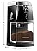 Chefman Coffee Grinder Electric Burr Mill - Freshly Grinds Up to 2.8oz Beans, Large Hopper with 17 Grinding Options for 2-12 Cups, Easy One Touch Operation, Cleaning Brush Included, Black