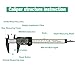 Raniaco Calibre Digital, Vernier Calibre Pantalla LCD Calibrador Electrónica, 150mm/6Inch para Medir...