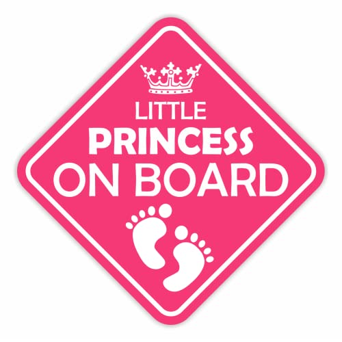 Little Princess On Board Vinyl Decal Bumper Sticker Baby