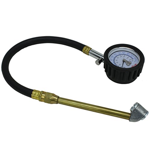 Milton (S-936) High Pressure Dial Tire Pressure Gauge - Dual Head Air Chuck, 12" Hose - Image 3