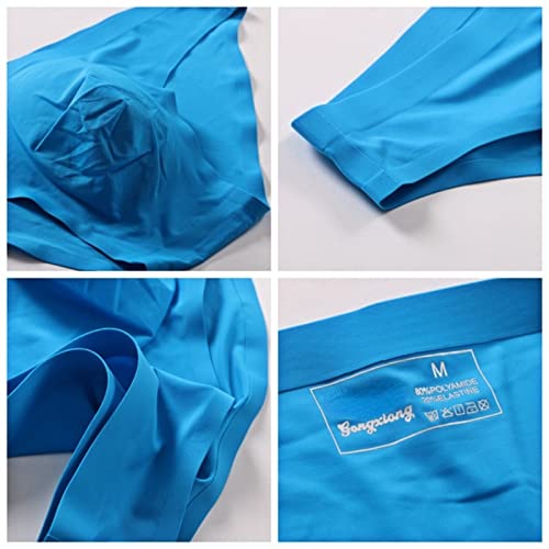 Mens Elastic Seamless Briefs Shorts Underwear Ultra Thin Breathable Briefs2