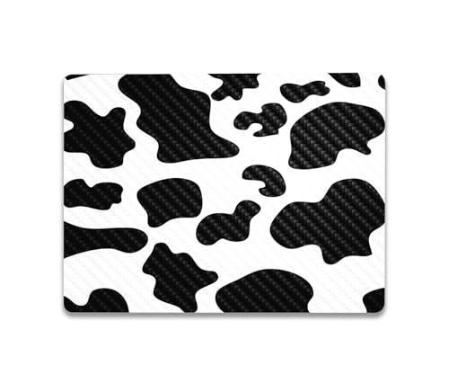 Image of MightySkins Carbon Fiber Skin Compatible with Microsoft Surface Laptop Go 3 (2023) Full Wrap Kit - Cow Print | Protective, Durable Textured Carbon Fiber Finish | Made in The USA