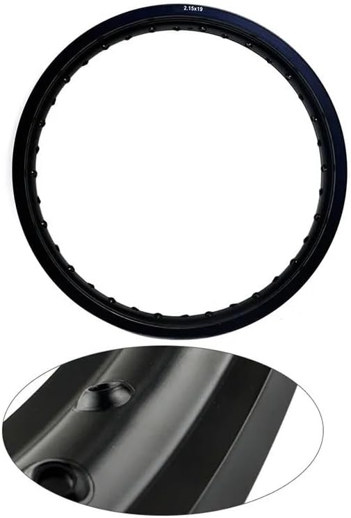 2.15x19 2.15 19 Inch 32/36 Spoke Holes 6061 Aviation Aluminum Strength Black/Silver Motorcycle Rims Circles Fit For Various Motorcycles.(Silver 36 Holes)