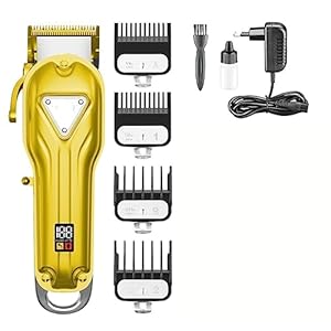 Hair Clippers for Men, Hair Trimmer Cordless Hair Clipper Electric Haircut Machine Adjustable Hair Cutting Machine Metal Trimmer for Men