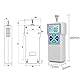 Kraftmessgerät, SF-500 LCD-Display Tragbares Push- und Pull-Messgerät Digitales Kraftmessgerät 500N 100-240V Überlastschutz(EU Plug)