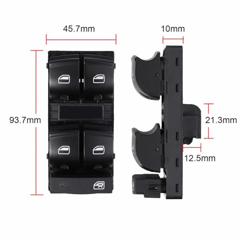 Elektrischer Fensterheberschalter Power Master Fensterschalter,Für Audi A3 A4 b6 b7 A6 c6 Q7,4F0959851 4F0959851A 4F0959851C 4F0959851G