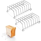 2 Pièces Porte-Toast Supports, Présentoirs à Pain en Acier Inoxydable de 14,8 cm Porte-...