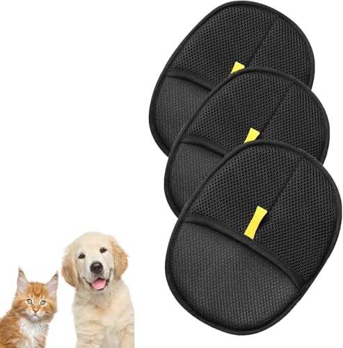 LightningStickers 2PCS Pet Hair Removal Glove,Electrostatic Pet Hair Removal Gloves,Reusable Cat & Dog Hair Remover （2PCS）